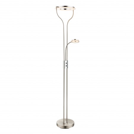 Garona LED Floor Lamp 20W+5W Nickel