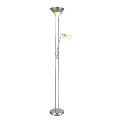 Lampadaire à deux lumières Varia Nickel