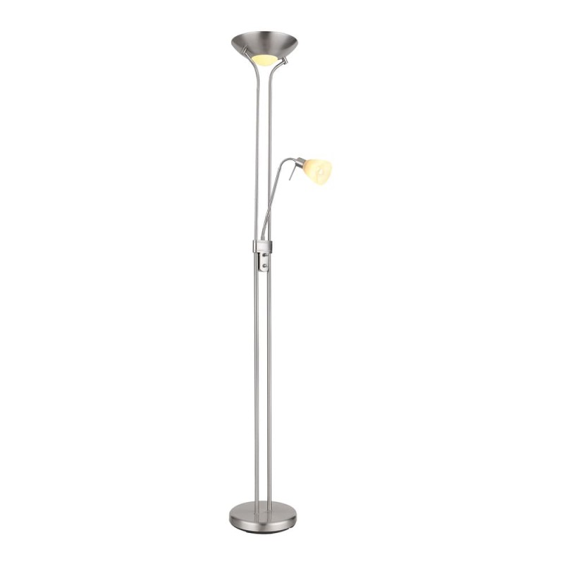 Lampadaire à deux lumières Varia Nickel