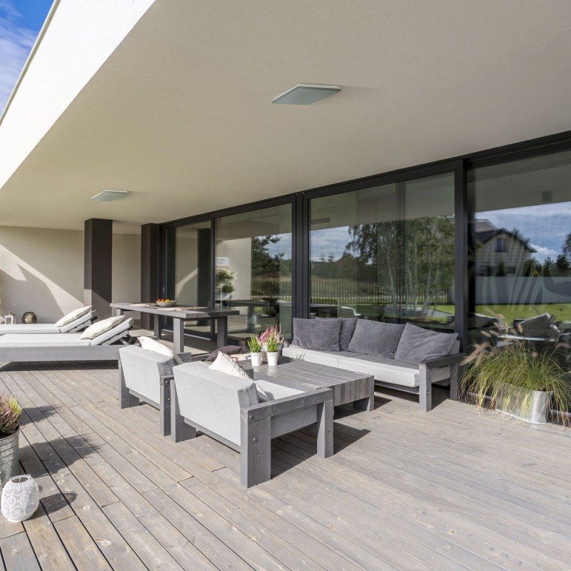 Dalia LED Flush Light 18W IP54 4000K 1800Lm Square