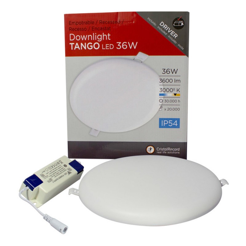 Tango LED Downlight IP54 36W 3000K