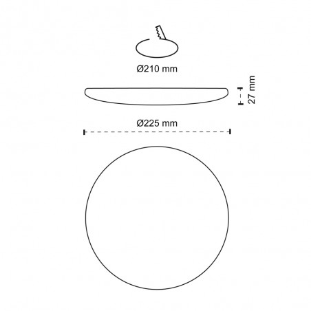 Tango LED Downlight IP54 36W 3000K