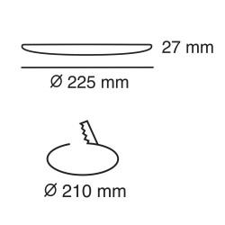 Tango LED Downlight IP54 36W 6000K