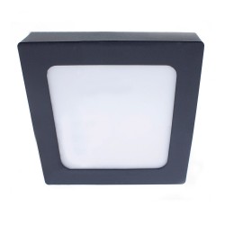 Know LED Flush Mount 18W IP54 Square Anthracite Grey