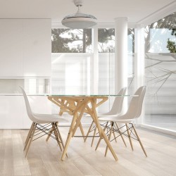 Comedor decorado con Ventilador AC Nuba Led 36W CCT