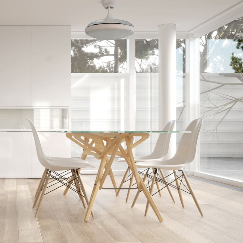 Comedor decorado con Ventilador AC Nuba Led 36W CCT