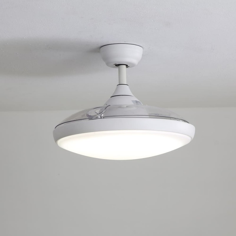 Ventilador AC Nuba Led 36W CCT Encendido con palas recogidas