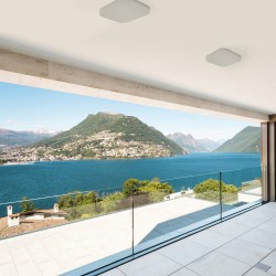 Dalia LED Flush Light 12W IP54 4000K 1300Lm Square