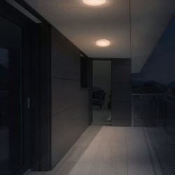 Dalia LED Flush Light 18W IP54 3000K 1700Lm Round