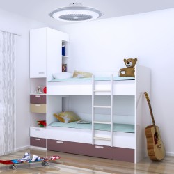 Dormitorio infantil con ventilador Ventilador AC Liria Led 40W CCT