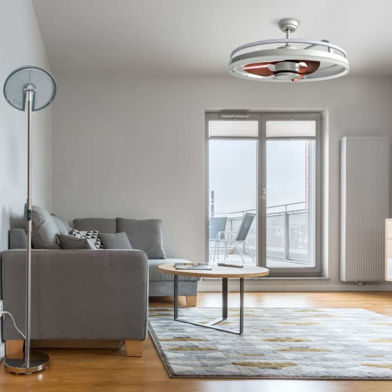 Salón decorado con Ventilador Agra