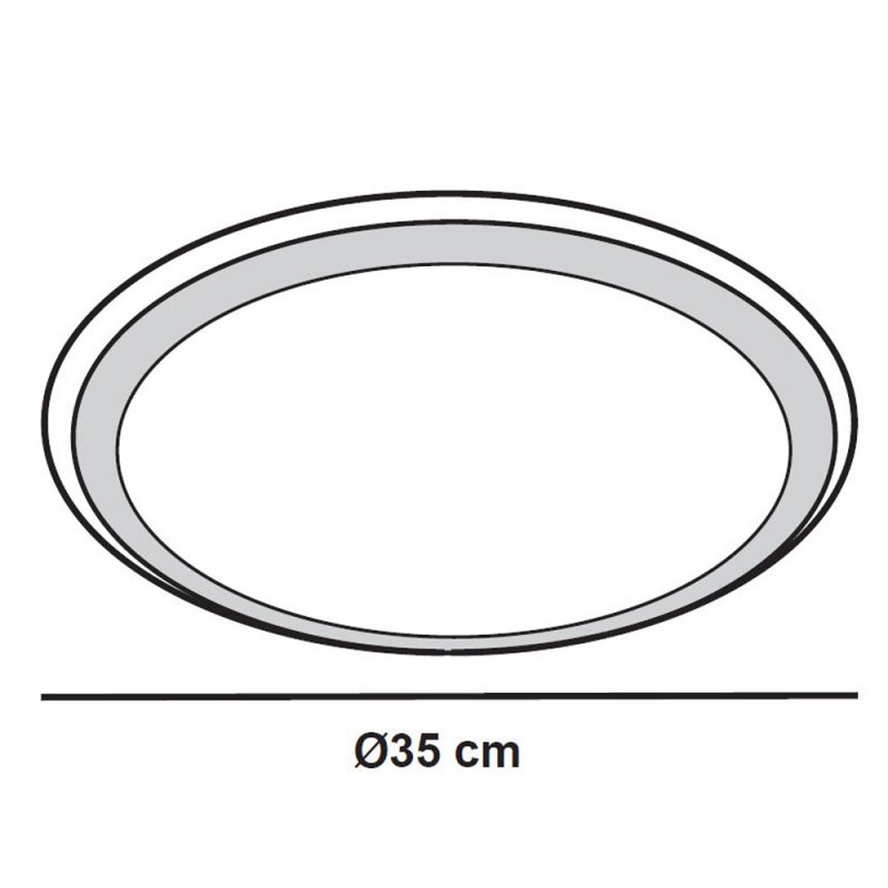 Melissa Dimmable LED Flush Light 40W CCT