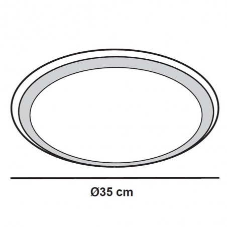 Melissa Dimmable LED Flush Light 40W CCT