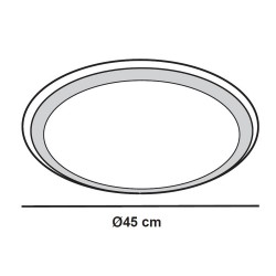 Melissa Dimmable LED Flush Light 60W CCT