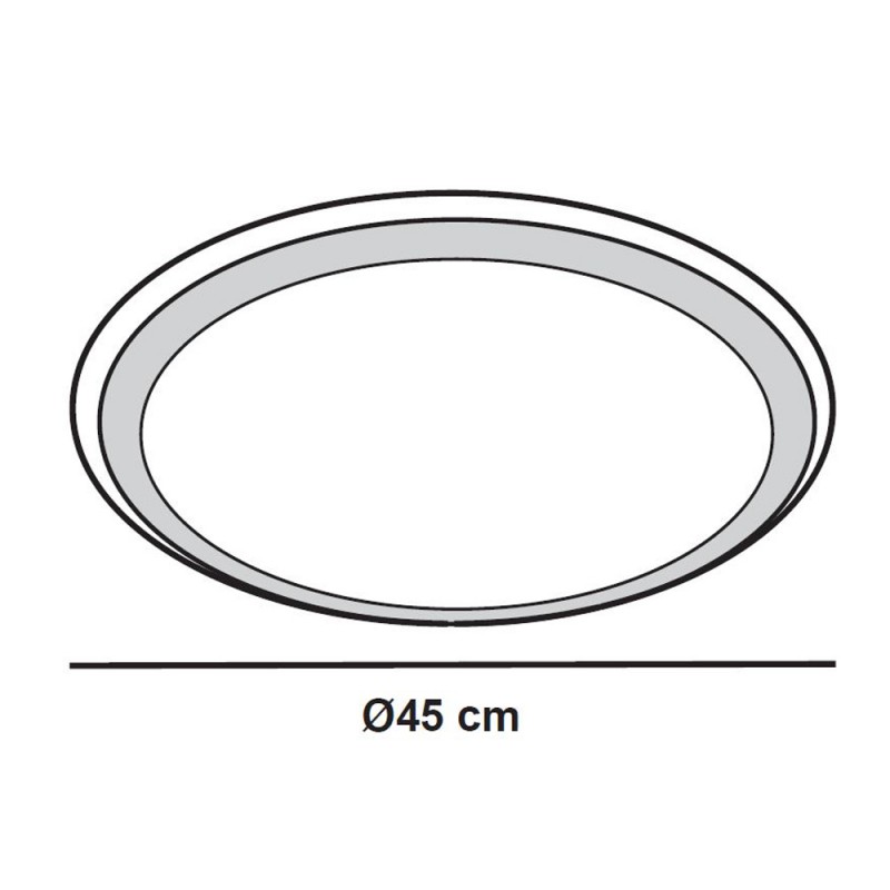 Melissa Dimmable LED Flush Light 60W CCT