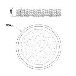 Jade Dimmable LED Flush Light 40W CCT
