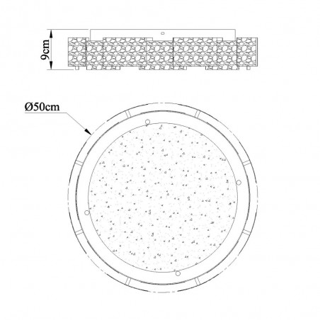 Jade Dimmable LED Flush Light 40W CCT