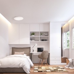 Sever Dimmable LED Flush Light 72W 3CCT Matt