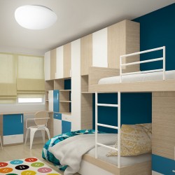 Reys LED Flush Mount 36W 3CCT Matt White