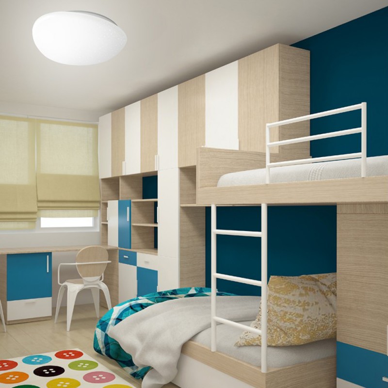 Reys LED Flush Mount 36W 3CCT Matt White