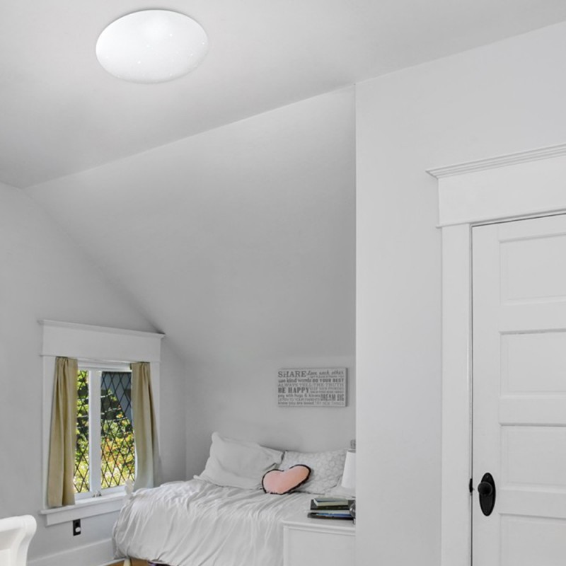 Sever Dimmable LED Flush Light 42W 3CCT Star Effect