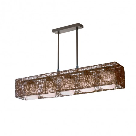 Alexandra Pendant Light Wenge Rectangular