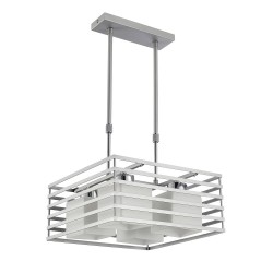Cell Pendant Light Silver Square