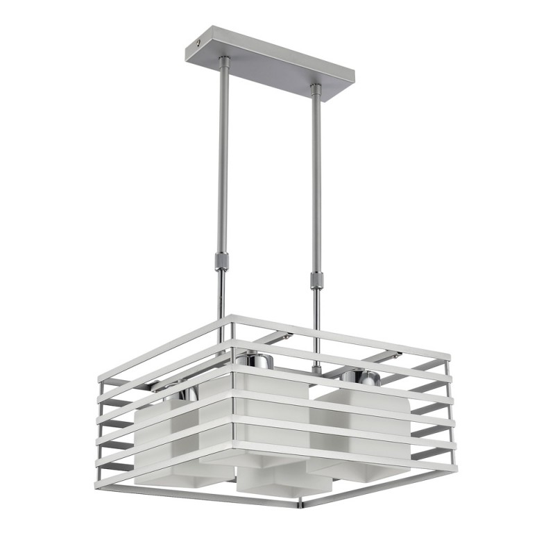 Cell Pendant Light Silver Square