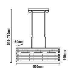 Cell Pendant Light 3xE27 Silver