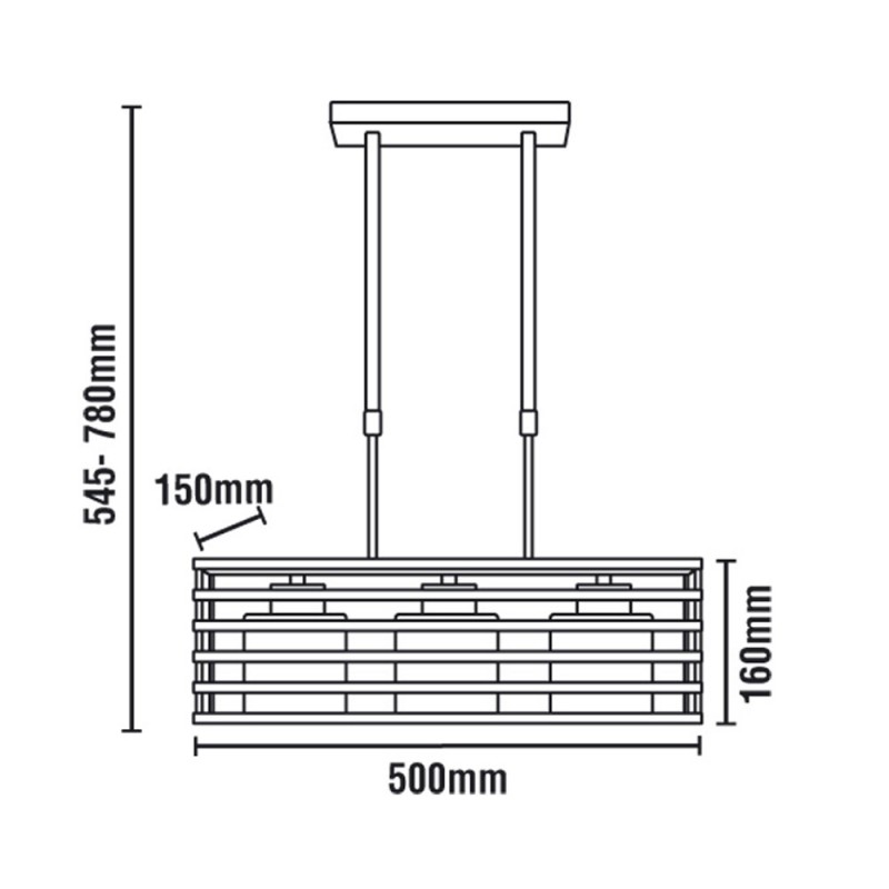 Cell Pendant Light 3xE27 Silver