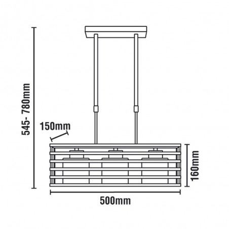 Cell Pendant Light 3xE27 Silver