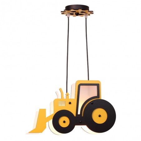 Yellow Tractor Pendant Light Nursery