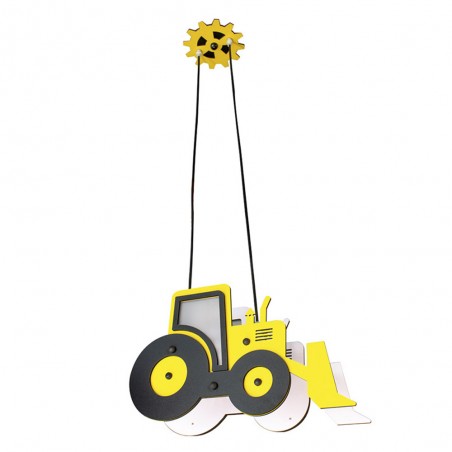 Yellow Tractor Pendant Light Nursery