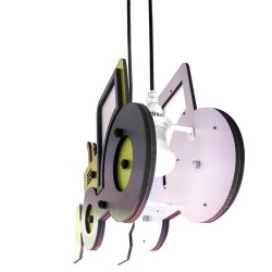 Yellow Tractor Pendant Light Nursery