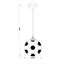 Champion Pendant Light 1xE27