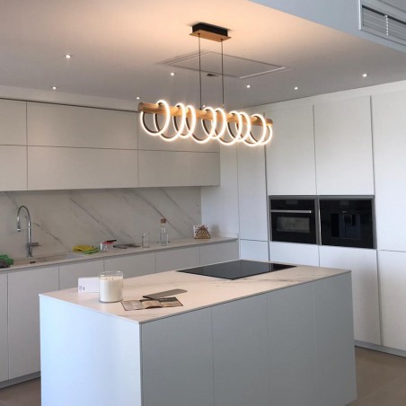 Cocina decorada con Lámpara de techo LED Rever 49W 3000K