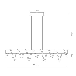 Cota Lámpara de techo LED Rever 49W 3000K