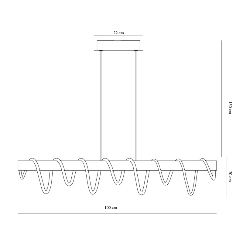 Cota Lámpara de techo LED Rever 49W 3000K