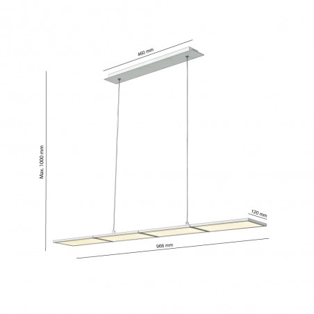 New Or Black Dimmable LED Pendant Light 60W 3000K