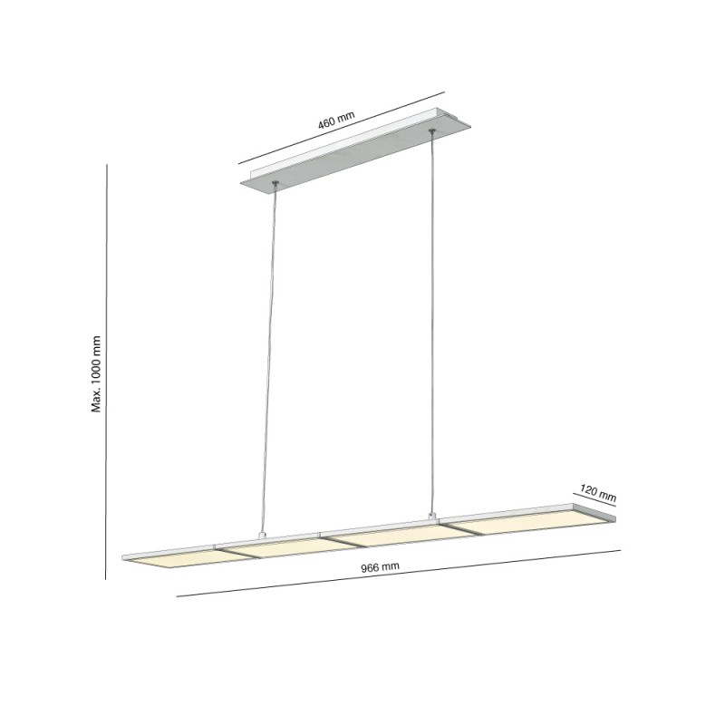 New Or White Dimmable LED Pendant Light 60W 3000K