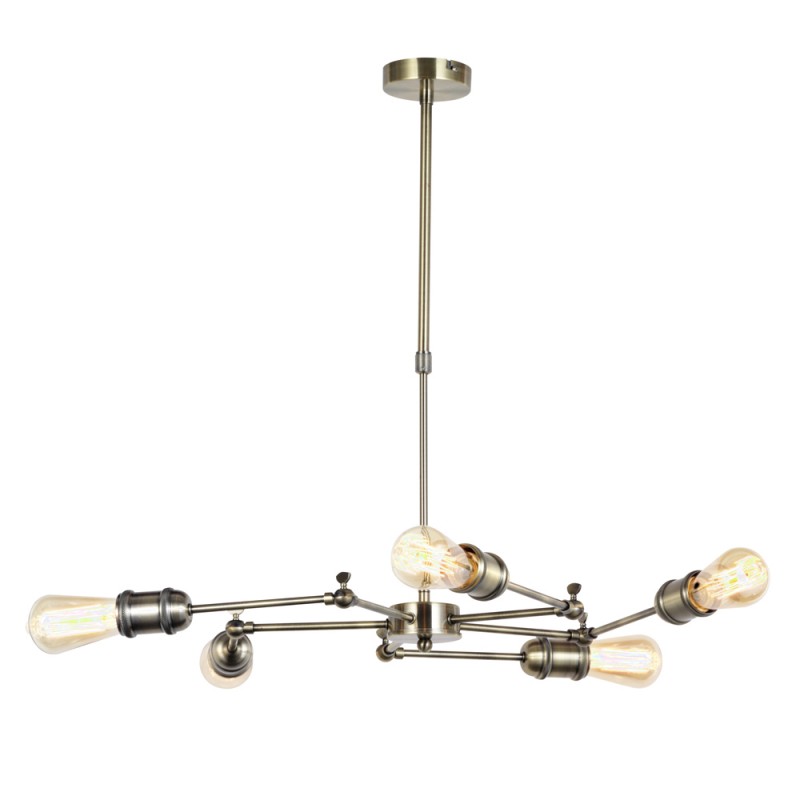 Old Gold Atomic New 5 Light Pendant Lamp