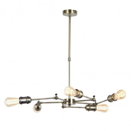 Old Gold Atomic New 5 Light Pendant Lamp