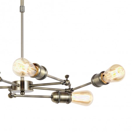 Old Gold Atomic New 5 Light Pendant Lamp
