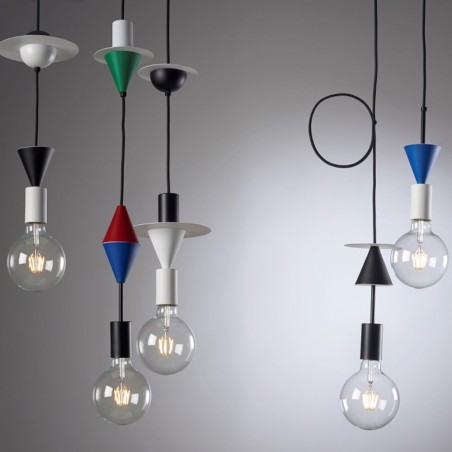 Lamp Holder 1xE27 Black for Pendant Light Construct Make It