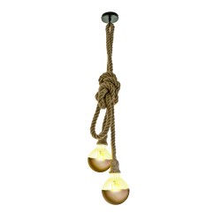 Winery 2-Light Rope Pendant Ceiling Lamp
