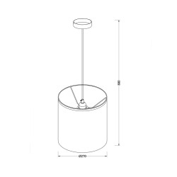 Pink Princess Pendant Light Nursery