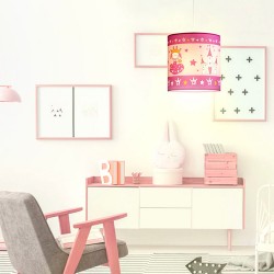 Pink Princess Pendant Light Nursery