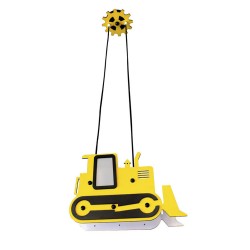 Yellow Excavator Pendant Light Nursey