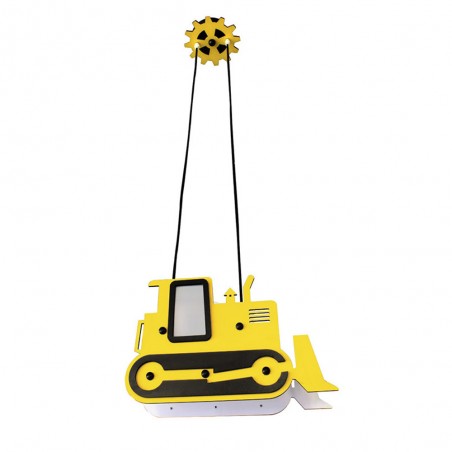 Yellow Excavator Pendant Light Nursey