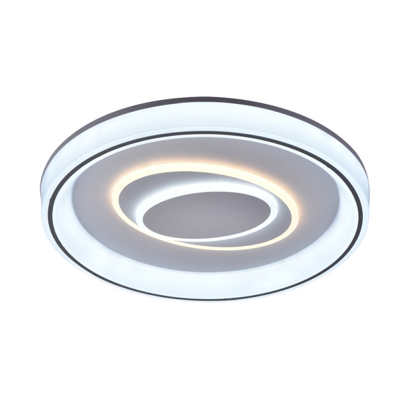 Plafón Smart Ryad 85W 3CCT regulable encendido con iluminación combinada con tono de luz frío